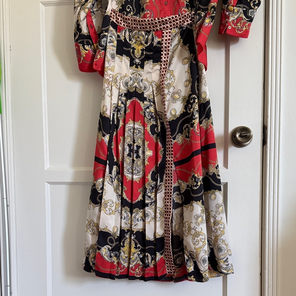 Zara Baroque Chain Pleated Skirt XS (can purchase as set)